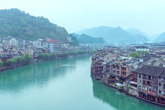 贵州镇远古城舞阳河风光