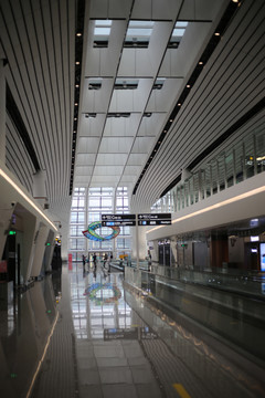 北京大兴国际机场大厅内景