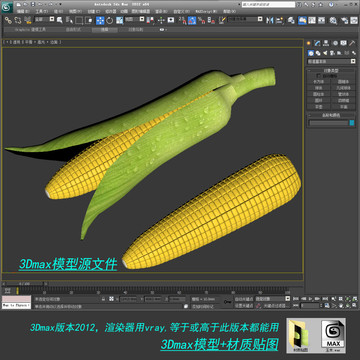 玉米3D模型源文件