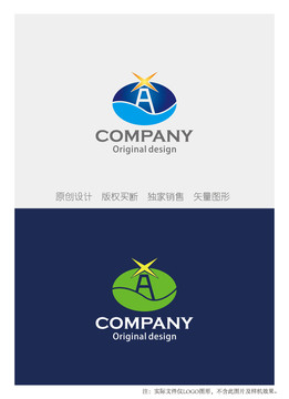 XA字母组合logo设计