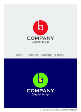 BS字母logo设计