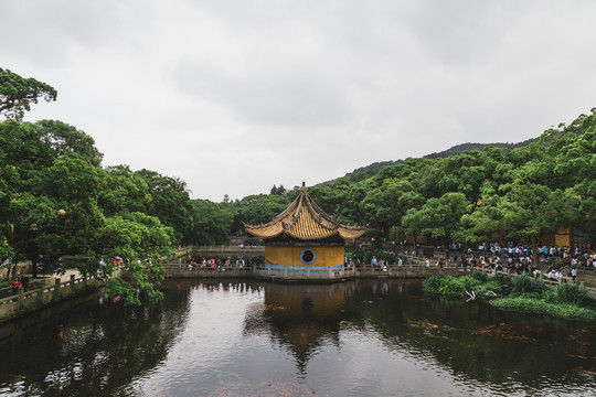 普陀山湖中寺庙