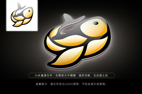 鱼LOGO鱼米鱼谷