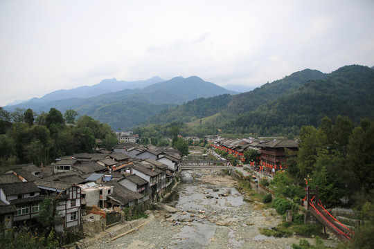 青木川青山绿水古镇