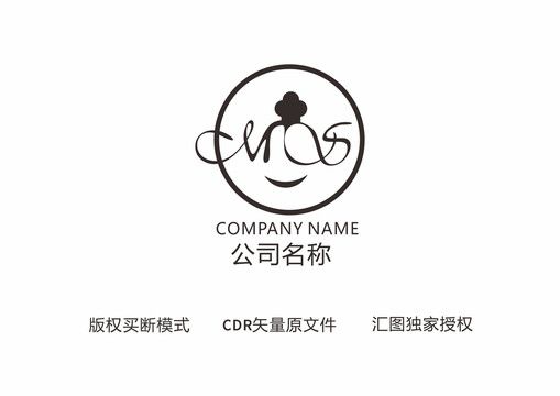 MS餐厅LOGO标致设计