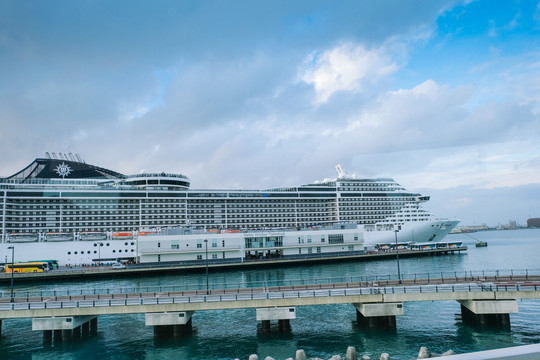 日本冲绳那霸邮轮码头MSC邮轮