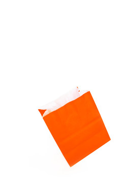 橙色的商品购物专用纸袋