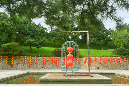 青岛雕塑园水景园林