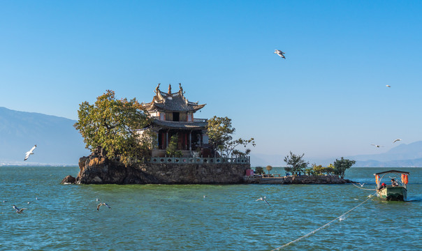 云南大理普陀岛的风景