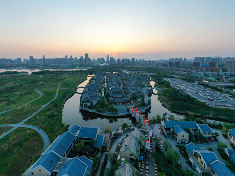 日照东夷小镇全景