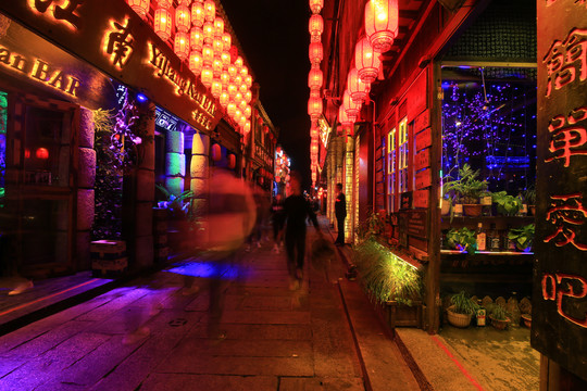 西塘酒吧街夜景