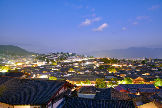 丽江古镇夜景