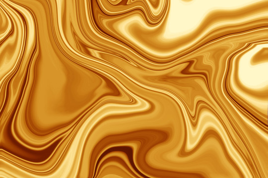 液体黄金背景丝绸金属金色纺织品