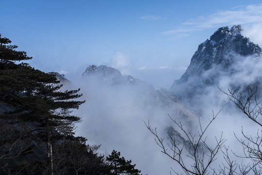 黄山雪景