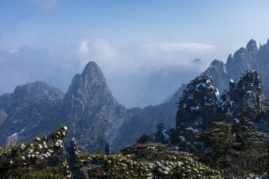 黄山雪景