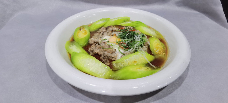 丝瓜蒸肉饼