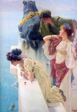 劳伦斯·阿尔玛·塔德玛唯美女人油画