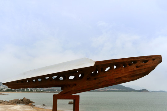 青岛雕塑园风之痕概念雕塑