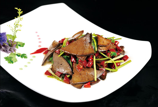 猪肝炒肉
