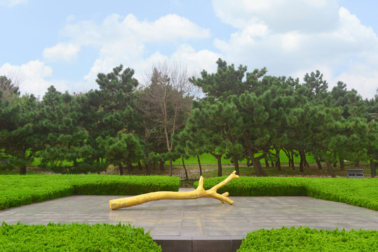 青岛雕塑园树枝造型雕塑