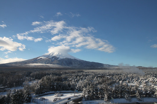 冬日富士山