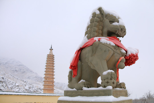 宁夏贺兰山拜寺口双塔