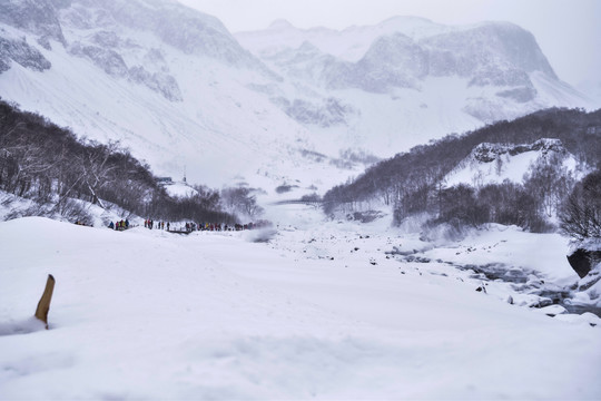 长白山雪景冬季