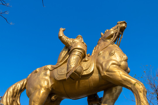 泉州市郑成功公园骑马雕像