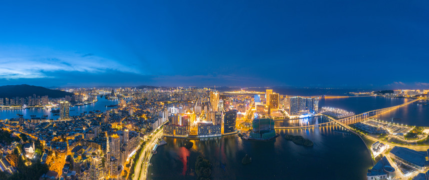 澳门半岛夜景