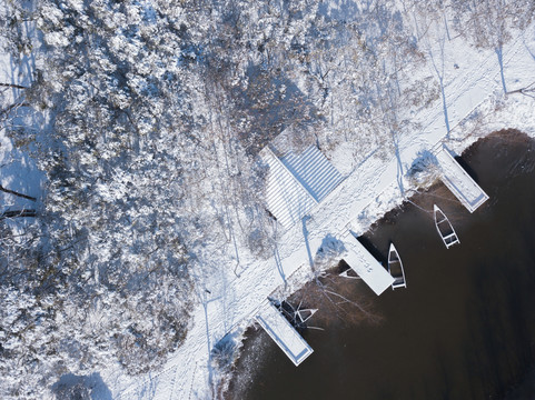 江苏淮安古淮河国家湿地公园雪景