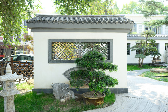 中式园林装饰墙