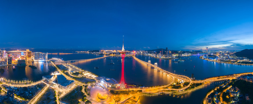 澳门海湾夜景