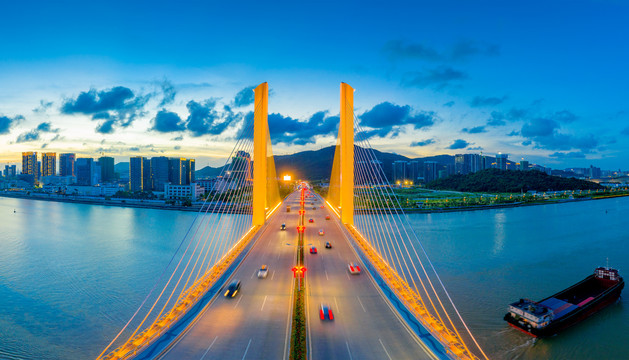 珠海横琴大桥夜景
