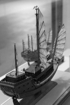 古代沙船模型