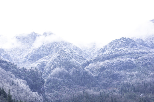 山村雪景