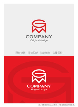 GM字母logo设计