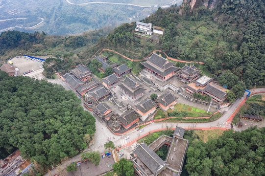 重庆綦江古剑山净音寺风光