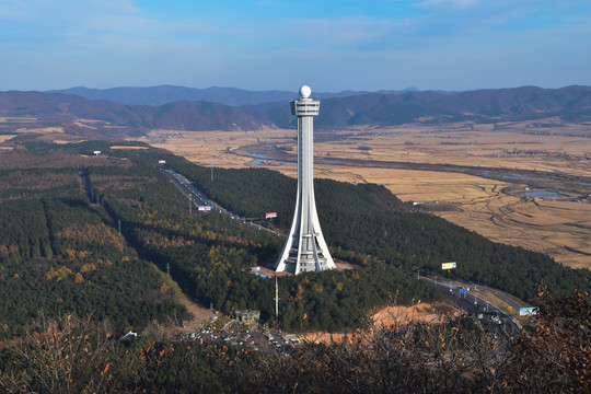 延吉市帽儿山公园俯瞰