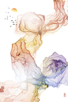 新中式山水画
