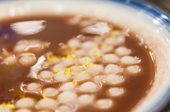 桂花红豆沙小圆子