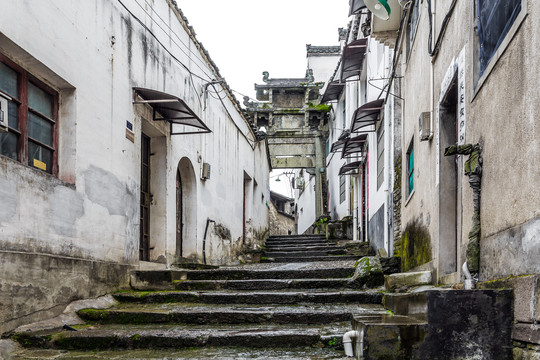 徽州古城古街景