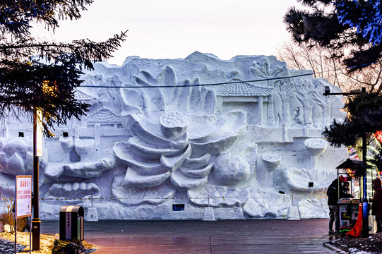 中国长春南湖公园冰雪灯光展