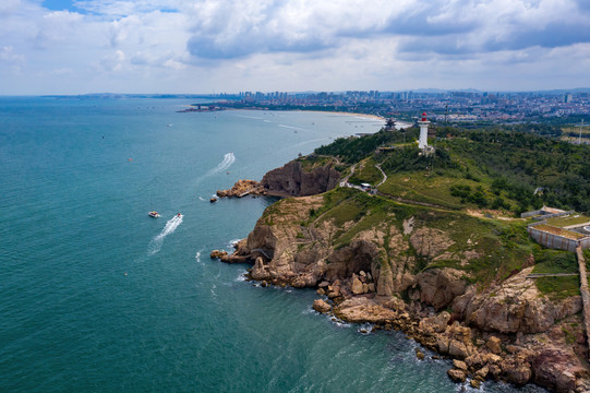 蓬莱旅游景区航拍