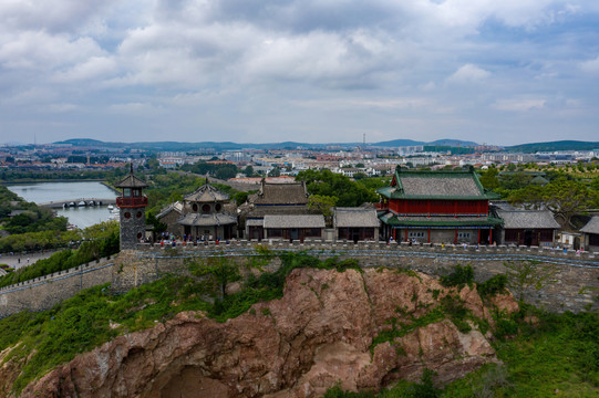 蓬莱旅游景区航拍