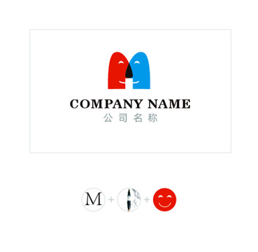 M字母logo