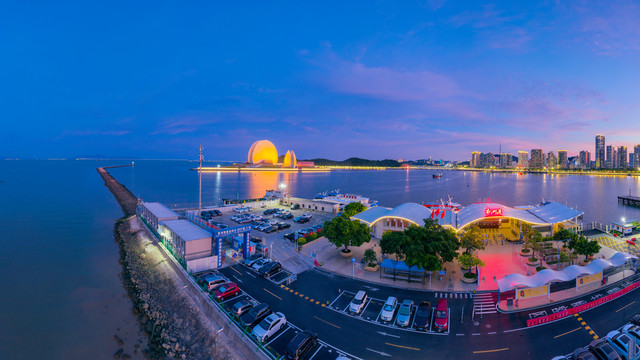 珠海市香洲港夜景