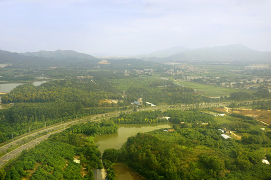 广东惠州机场路道路