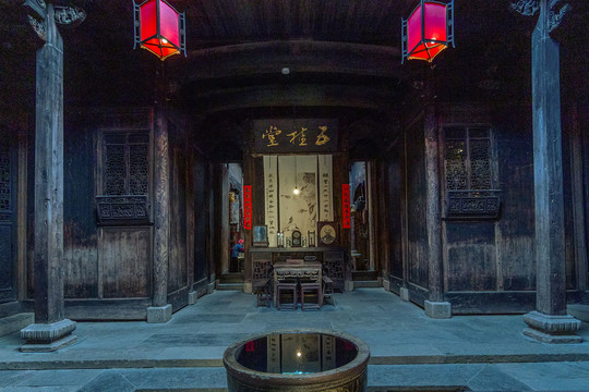 皖南古建筑大堂