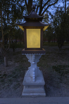 夜色中的北京故宫宫灯