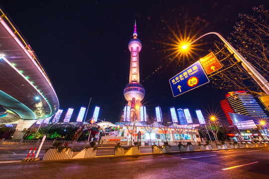东方明珠夜景